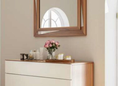 White Brown Bedroom Dresser Luxury Console Storage Space Elegant Real Wood Furniture